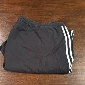 Black Kids Bottoms with White Stripes